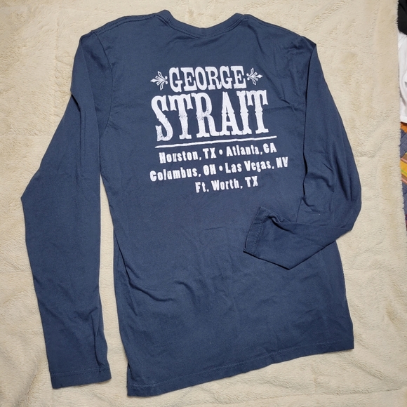 George Strait God and Country Music Tour Long Sleeve Band tShirt TX GA OH NV, M - Picture 3 of 10